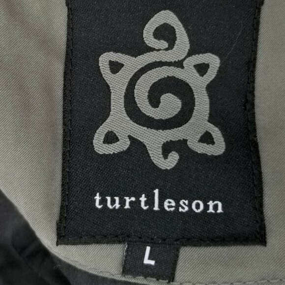 Turtleson Full Zip Jacket Windbreaker Mens Large Gray Green Activewear Golf - Picture 10 of 12